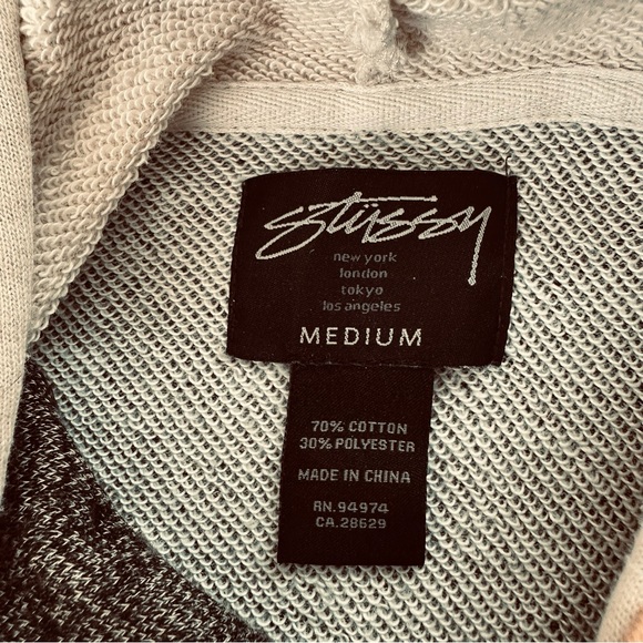 Stussy Snap Button Varsity Hoodie, M - Picture 3 of 12